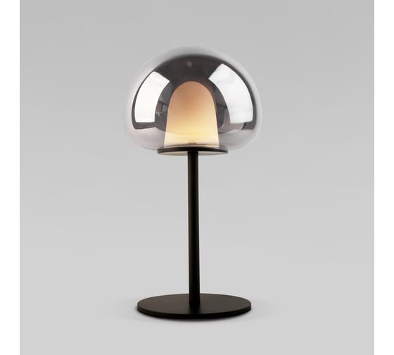 Изображение товара Настольный светодиодный светильник Eurosvet со стеклянным плафоном 90326/1 черный a065923