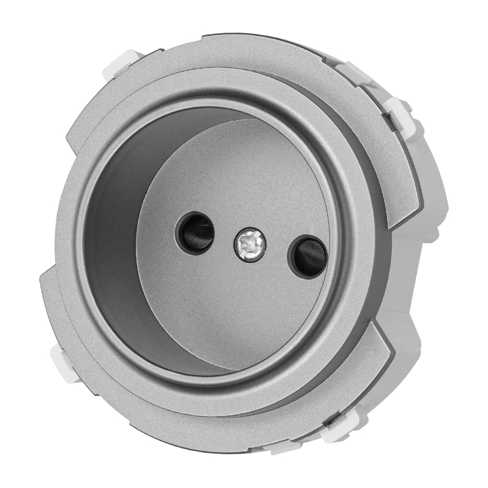 Изображение товара Розетка TDM ELECTRIC 2п 16а 250в с шторками платина