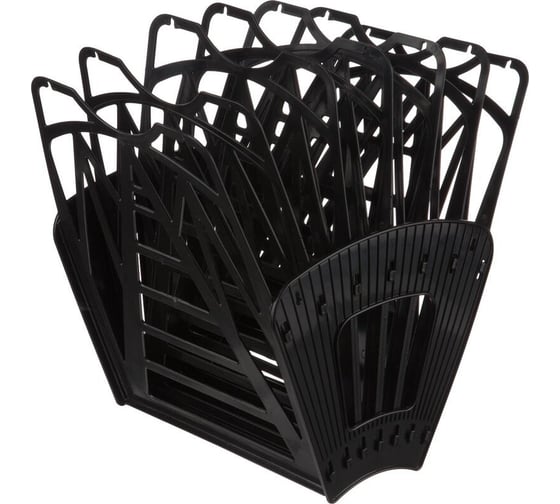 Изображение товара Лоток вертикальный Attache, веер, 6 отделений, 7 секций, черный 1895782