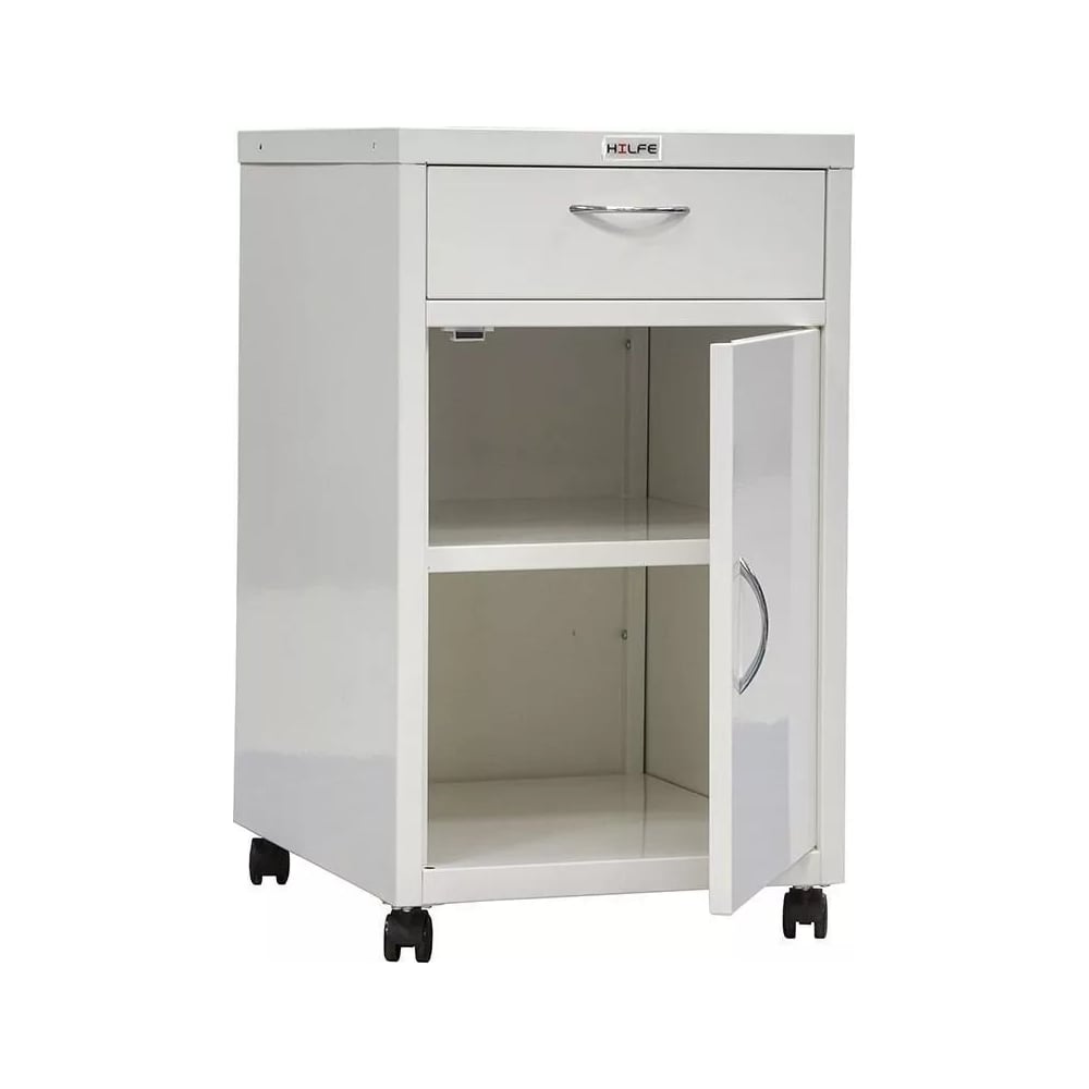 Изображение товара Медицинская тумба Практик МД ТП-2 металлическая с ящиками и колесиками