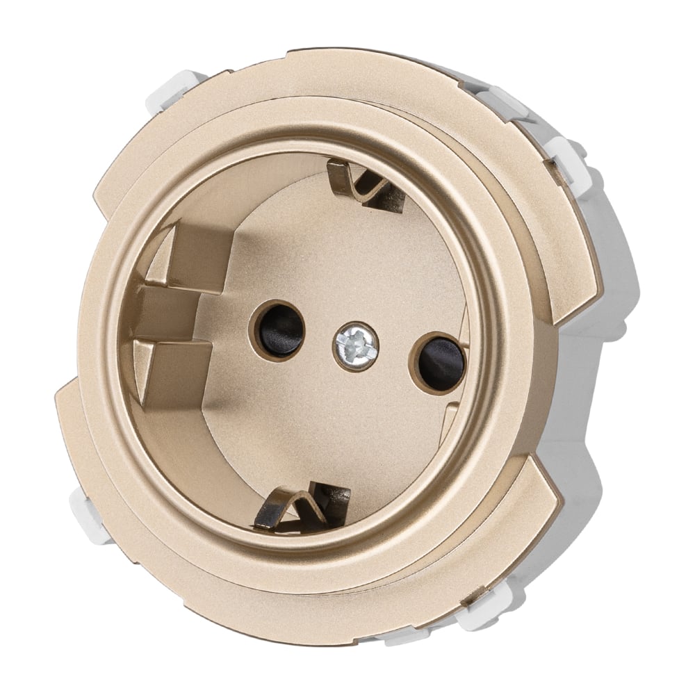 Изображение товара Розетка TDM ELECTRIC 2п+з 16а 250в с защитными шторками шампань SQ1819-0507