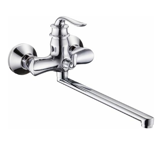 Изображение товара Универсальный смеситель Potato с плоским прямым изливом и переключателем для душа P22219