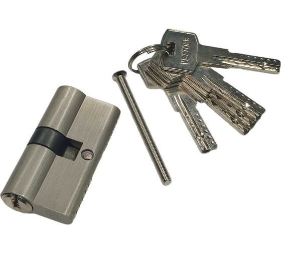 Изображение товара Цилиндровый механизм VETTORE zn m85 z ni (35x50), 5 ключей, никель 20108