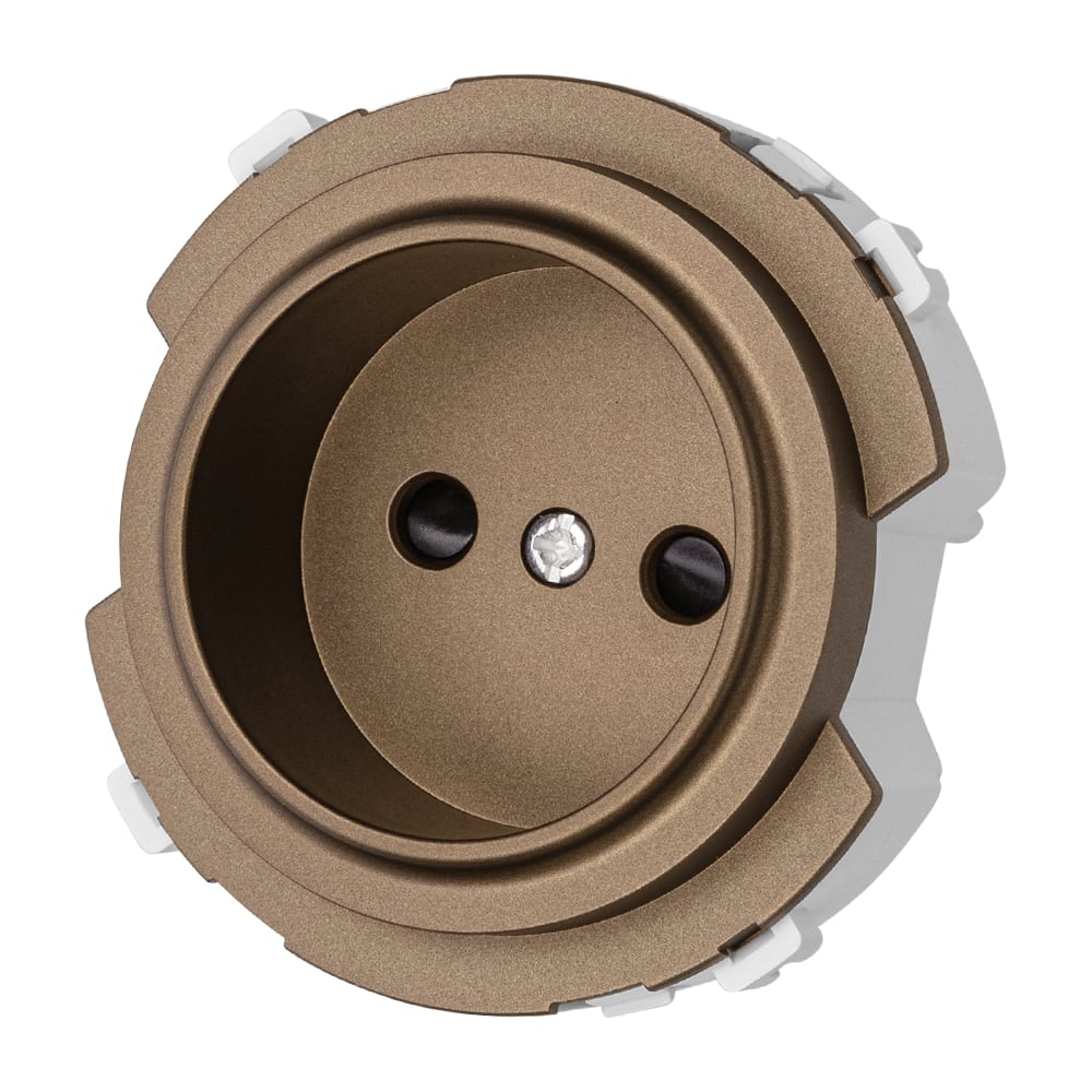 Изображение товара Розетка TDM ELECTRIC 2п 16а 250в с защитными шторками бронза