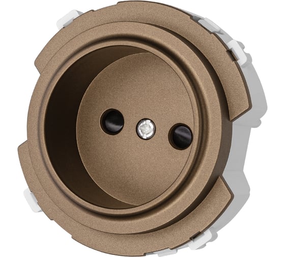 Изображение товара Розетка TDM ELECTRIC 2п 16а 250в с защитными шторками бронза, "байкал" SQ1819-0408