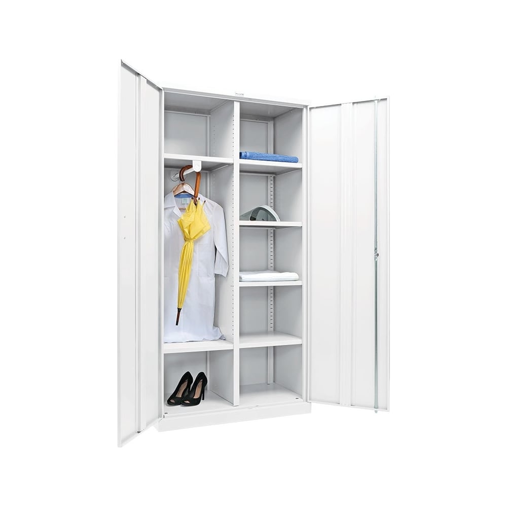 Изображение товара Медицинский шкаф Практик МД 2 ШМ с 2 дверями и 6 полками, сталь, белый