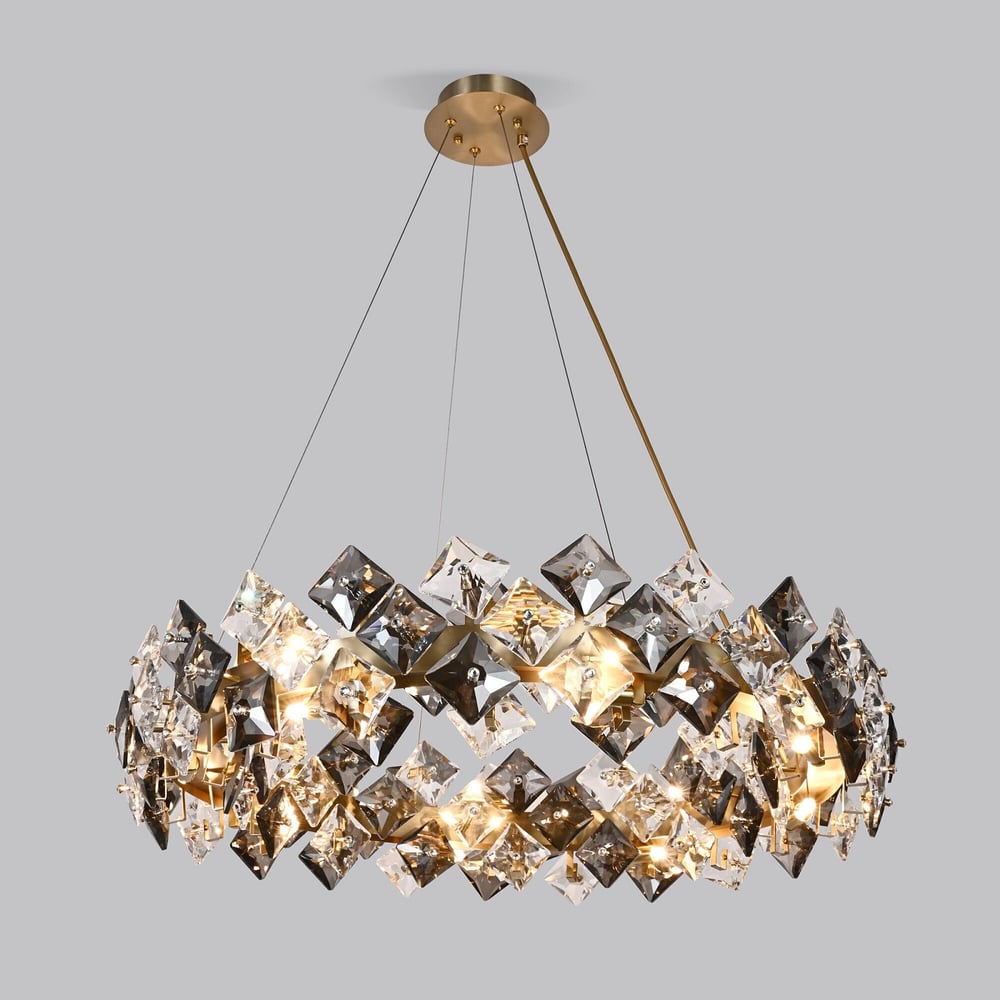 Изображение товара Подвесная люстра Bogate's 371 Strotskis с хрусталем классика золото 16 ламп