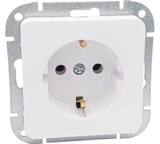 Изображение товара Механизм розетки 1-местн. Bylectrica СУ с земл. серия АСТРУМ, белый РС16-1502
