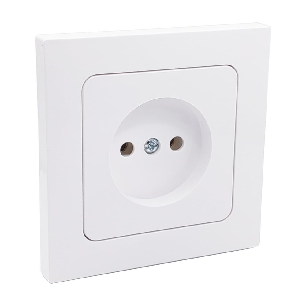 Изображение товара Розетка 1-местная Bylectrica серия АСТРУМ встраиваемая белая IP20