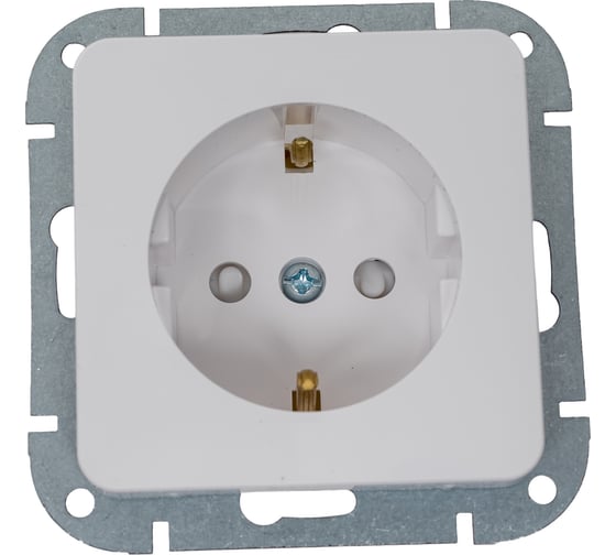 Изображение товара Механизм розетки 1-местн. Bylectrica СУ с земл. со шторк. серия АСТРУМ, белый РС16-1506