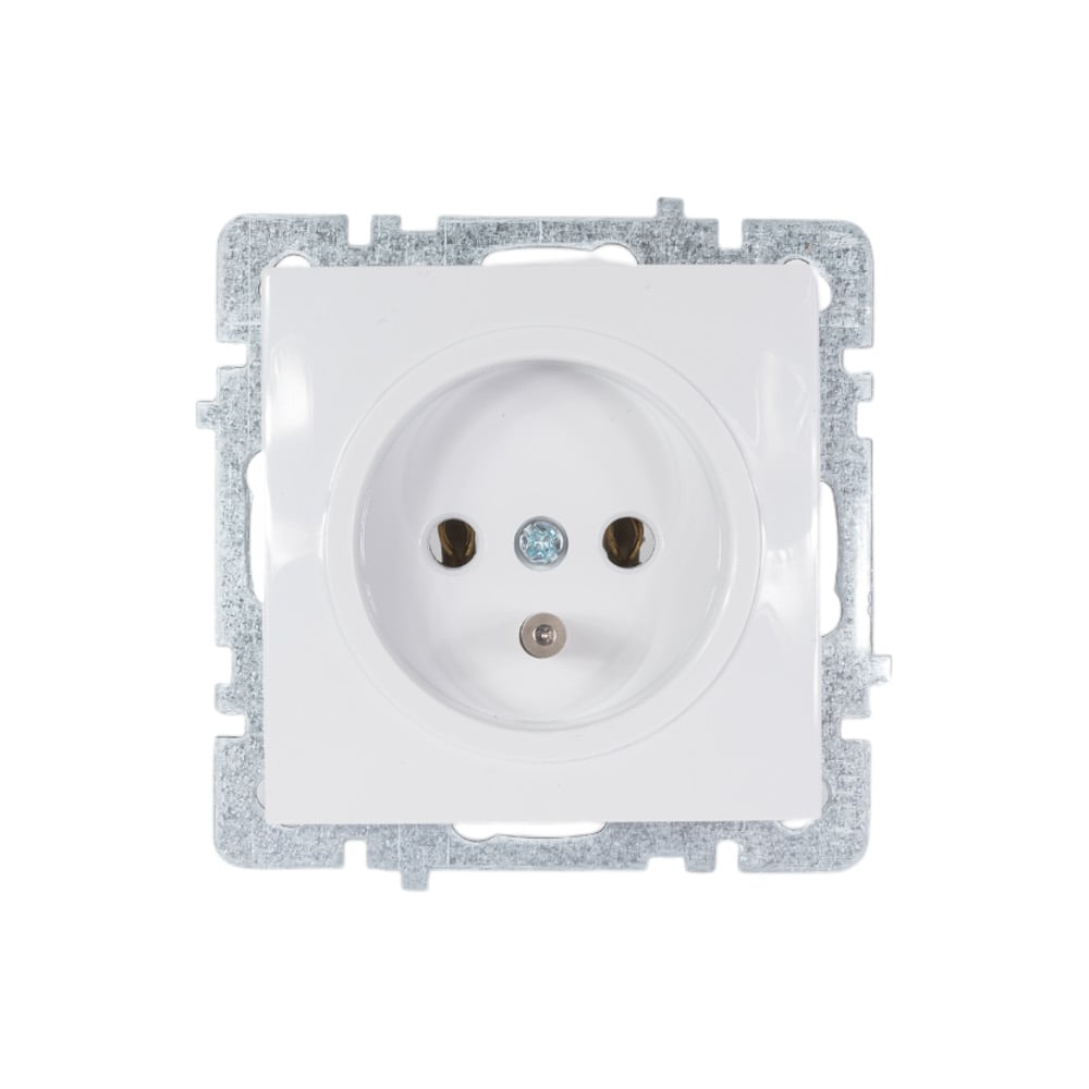 Изображение товара Механизм розетки 1-местный с заземлением BYLECTRICA TOURAN-ALEGRA-THOR белый