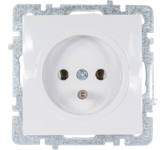 Изображение товара Механизм розетка Bylectrica 1-местн. СУ, с земл. франц. станд., TOURAN-ALEGRA-THOR, белый 24110421