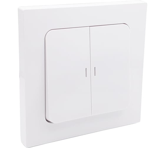 Изображение товара Выключатель 2-кл. Bylectrica СУ с подсветкой серия АСТРУМ, белый С510-2508