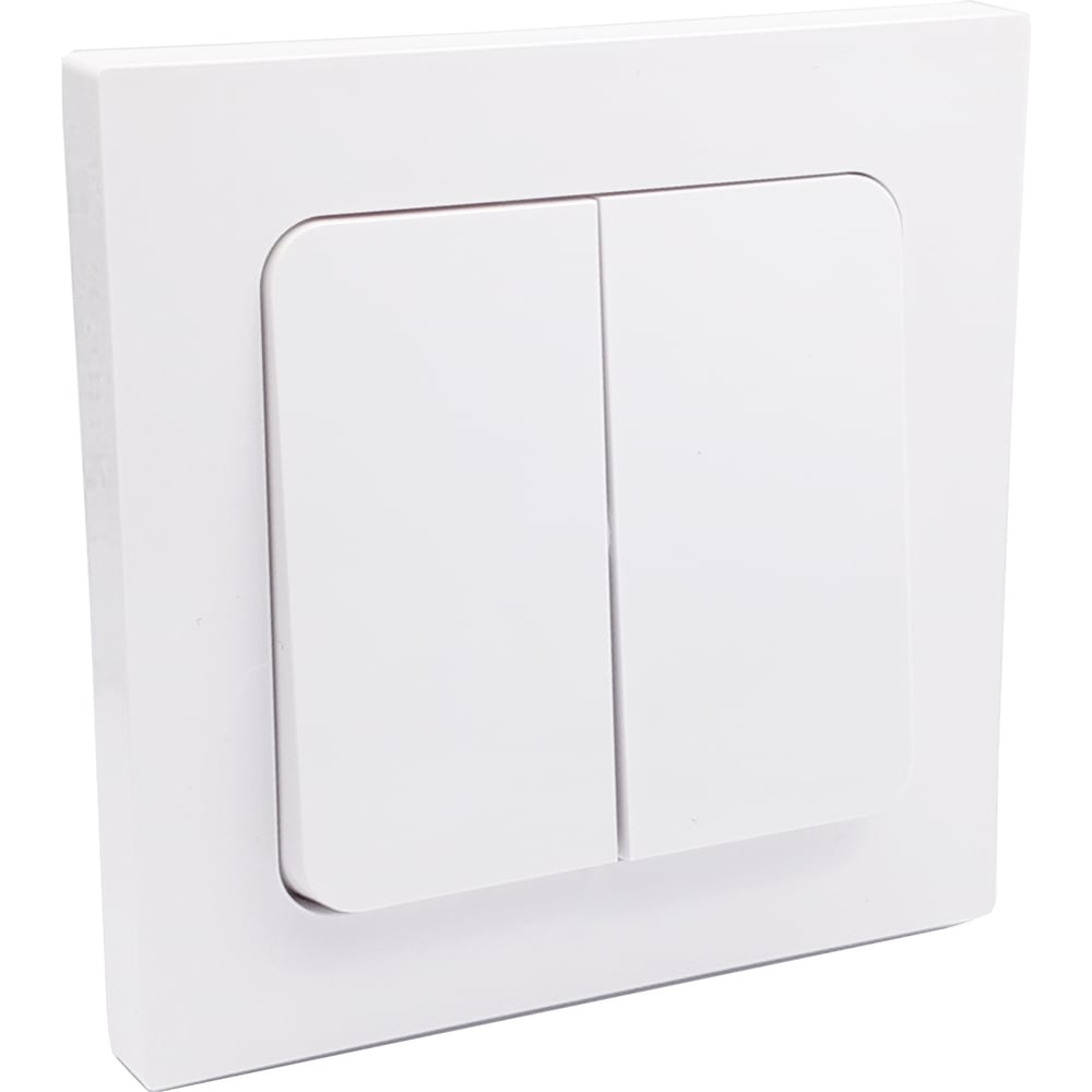 Изображение товара Выключатель 2-кл. серия АСТРУМ Белый Встраиваемый 250В 10А