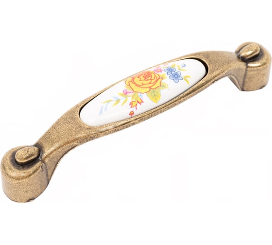 Изображение товара Ручка-скоба CAPPIO ROSE Ceramics, 96 мм, цвет бронза 9448018