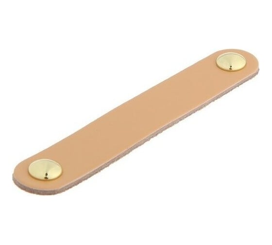 Изображение товара Ручка-скоба CAPPIO м/о 96 мм, бежевая, кожаная 7369629