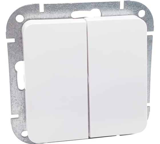 Изображение товара Механизм выключателя 2-кл. Bylectrica СУ серия АСТРУМ, белый С510-3502