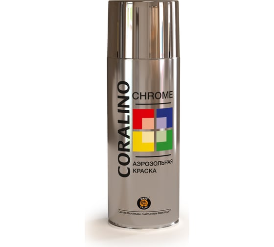 Изображение товара Аэрозольная краска металлик CORALINO Яркий Хром С30318