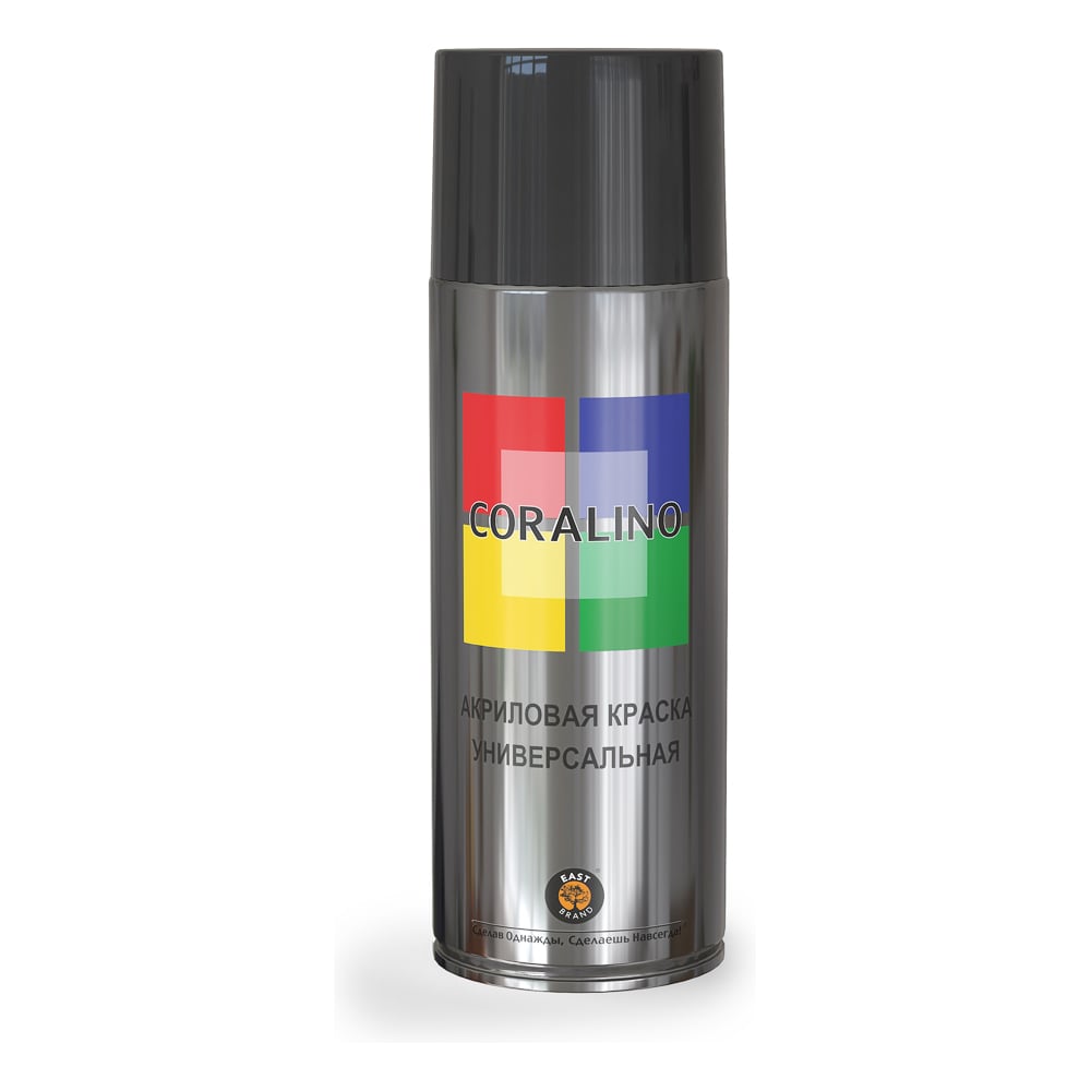 Изображение товара Аэрозольная краска CORALINO RAL9005 черная матовая 520 мл