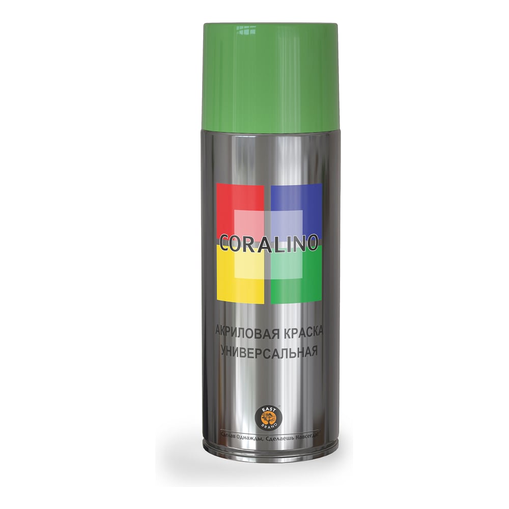 Изображение товара Аэрозольная краска CORALINO RAL6018 Жёлто-зеленый 0.52л быстросыхащая