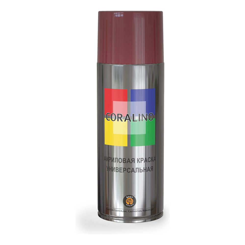 Изображение товара Аэрозольная краска CORALINO RAL3005 Красное вино 0.52л для внутренних и внешних работ