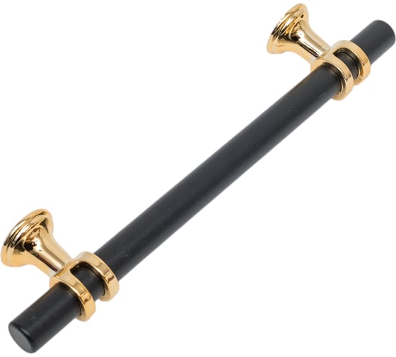Изображение товара Ручка-скоба CAPPIO м/о 128 мм, d=12 мм, цвет черный с золотом 7067521
