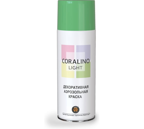 Изображение товара Декоративная аэрозольная краска CORALINO LIGHT Весенняя зелень CL1003