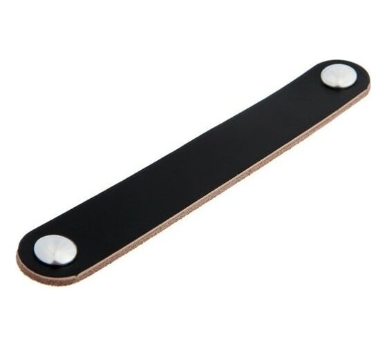 Изображение товара Ручка-скоба CAPPIO м/о 128 мм, черная, кожаная 7369627