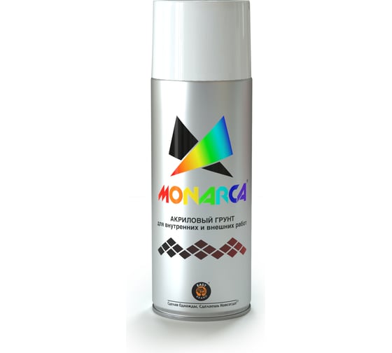Изображение товара Аэрозольный грунт Monarca RAL9003 Белый 19603