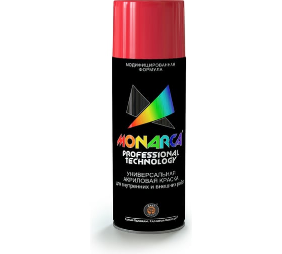 Изображение товара Аэрозольная краска Monarca RAL3020 Светофорно-Красный 13020