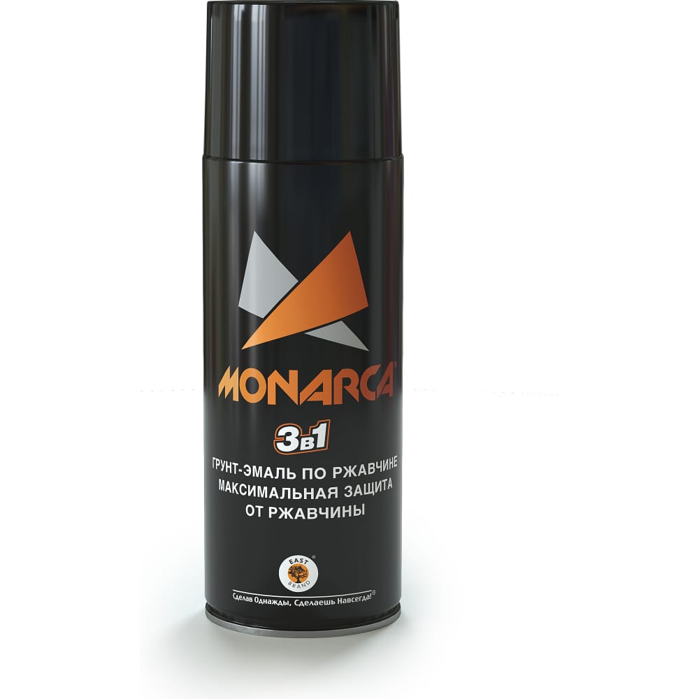 Аэрозольная грунт-эмаль по ржавчине MONARCA краска аэрозольная east brand monarca универсальная глянцевый 270 г 19005