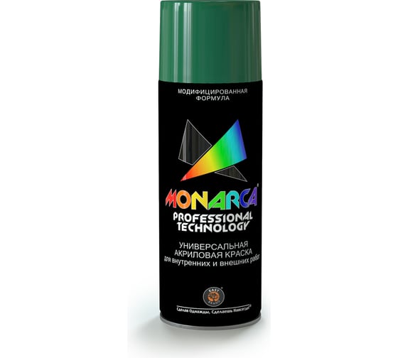 Изображение товара Аэрозольная краска Monarca RAL6002 Зеленый Лист 16002