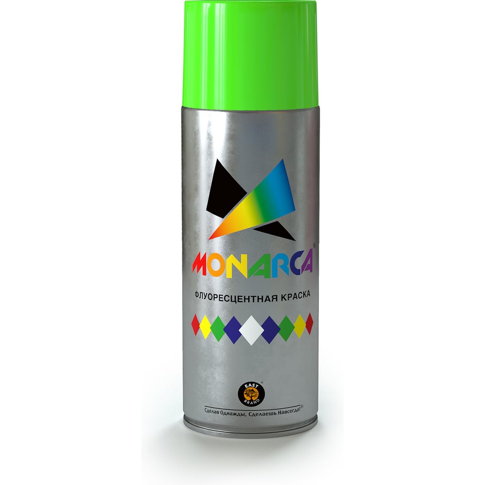 Изображение товара Аэрозольная краска MONARCA флуоресцентная зеленая 41003
