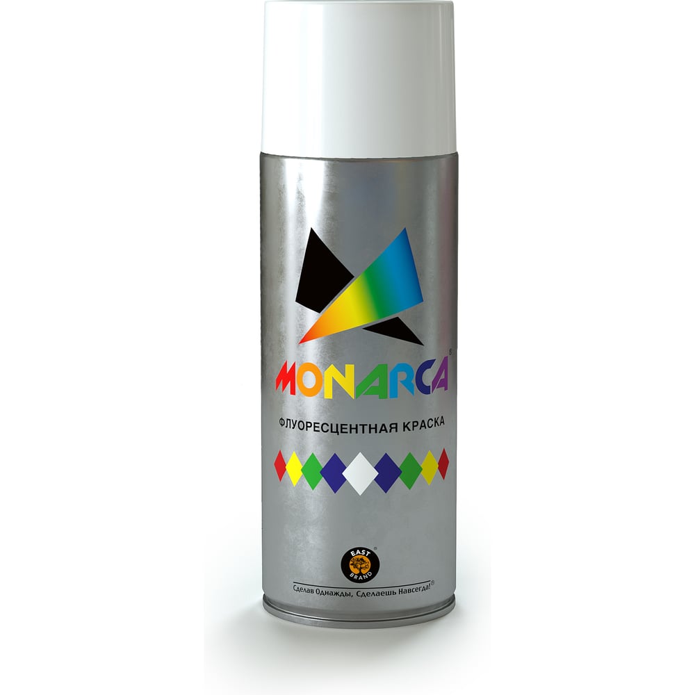 Изображение товара Аэрозольная краска MONARCA флуоресцентная белый 41010