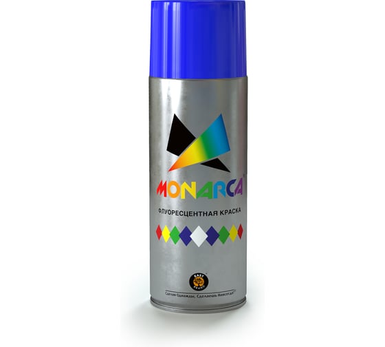 Изображение товара Аэрозольная краска MONARCA флуоресцентная Синий 41004