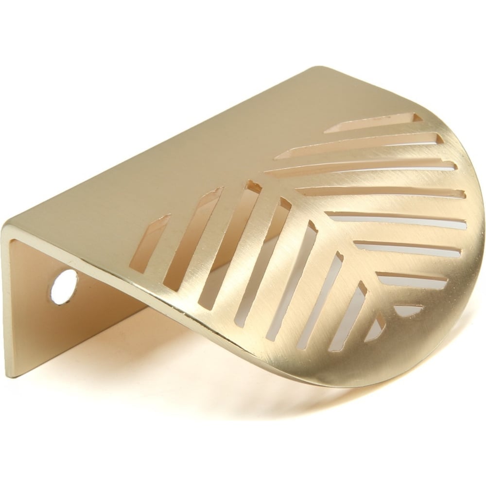 Изображение товара Мебельная ручка CAPPIO с узором, матовое золото, 60 мм