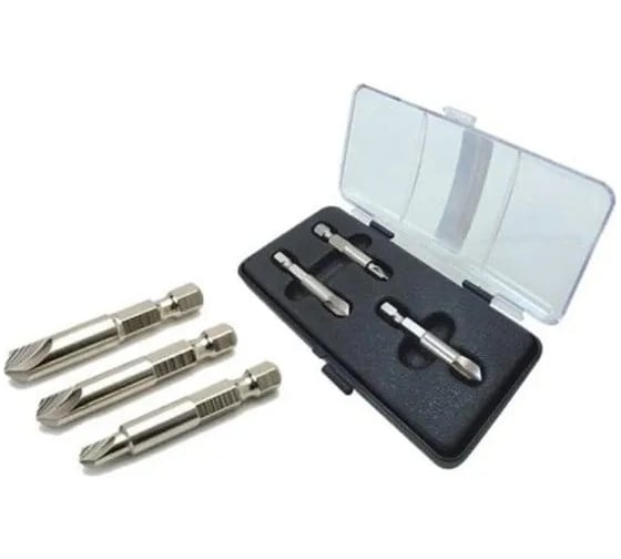 Изображение товара Набор бит для поврежденных шурупов TOPTUL 3 шт. JGAW0301