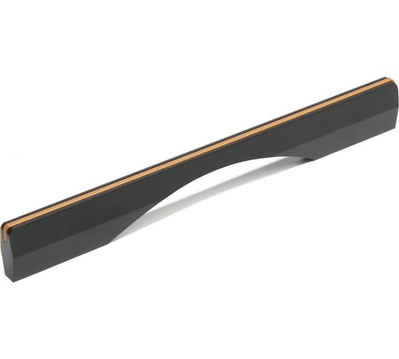 Изображение товара Ручка мебельная CAPPIO м/о 192 мм, черно-золотой 9905841
