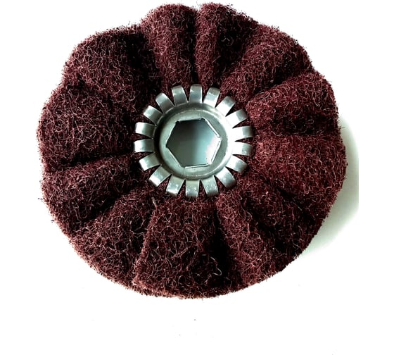 Изображение товара Круг нетканный для сатинирования Toyev NPB 150 х24/6x35мм 2слоя,Brown, A/M 005644