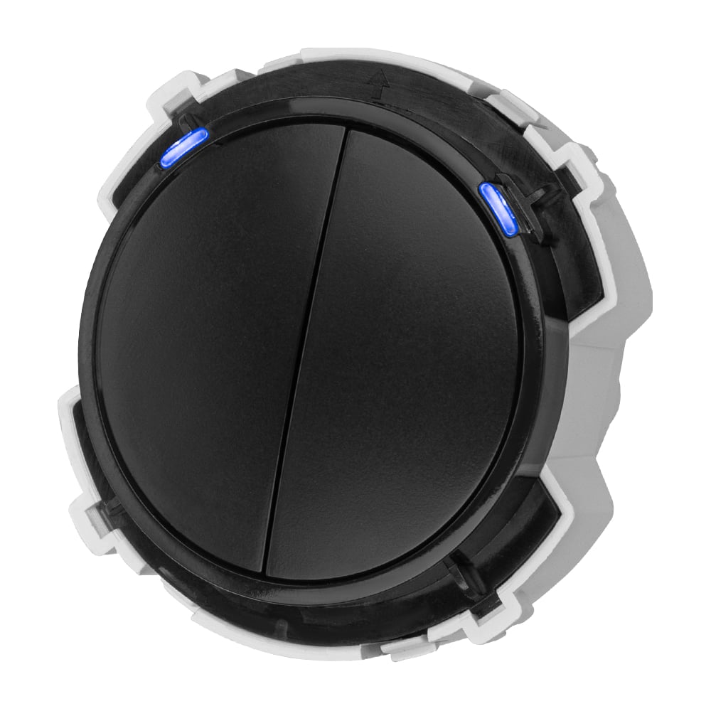 Изображение товара Выключатель световой 2-клавишный Baikal TDM ELECTRIC SQ1819-0224 алюминий пластиковый