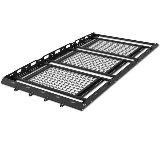 Изображение товара Багажник-корзина PT Group широкая, трехсекционная универсальная с основанием решетка (ППК) 2100x1300 мм UNI-XX-330704.00