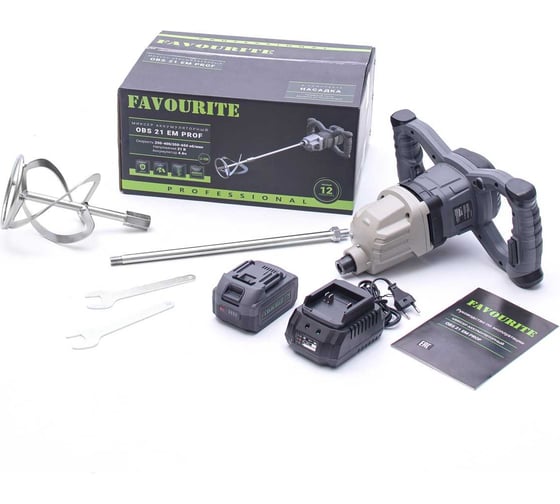 Изображение товара Аккумуляторный миксер FAVOURITE  21В, 4Ач OBS 21 EM PROF