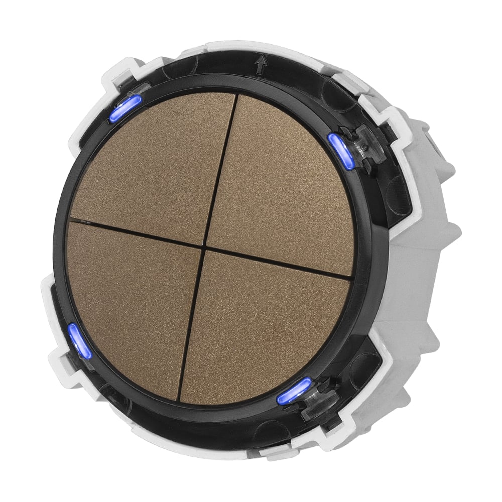 Изображение товара 4-клавишный выключатель TDM ELECTRIC 16А 250В бронза серия Байкал