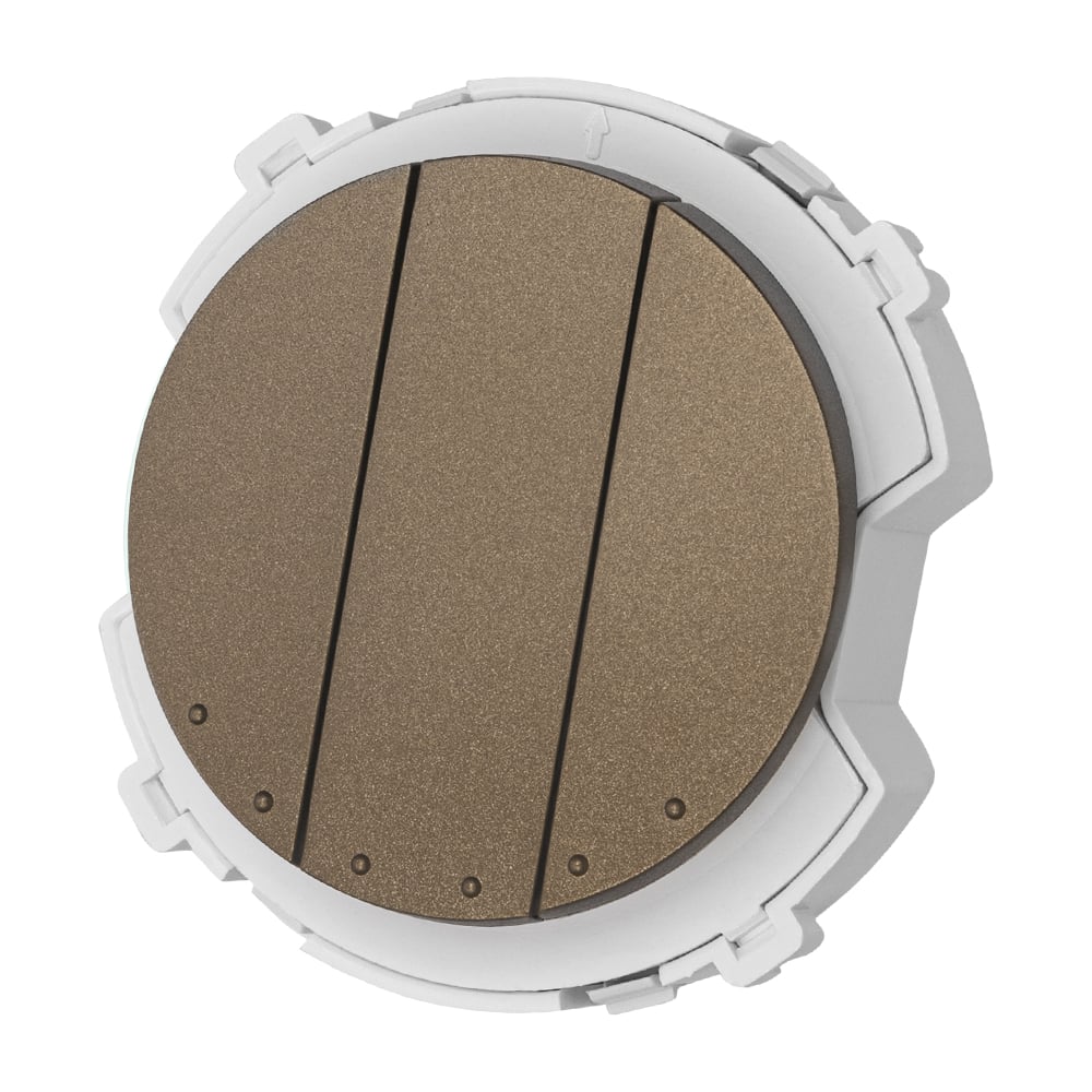 Изображение товара 3-клавишный выключатель TDM ELECTRIC 16А 250В бронза серия Байкал