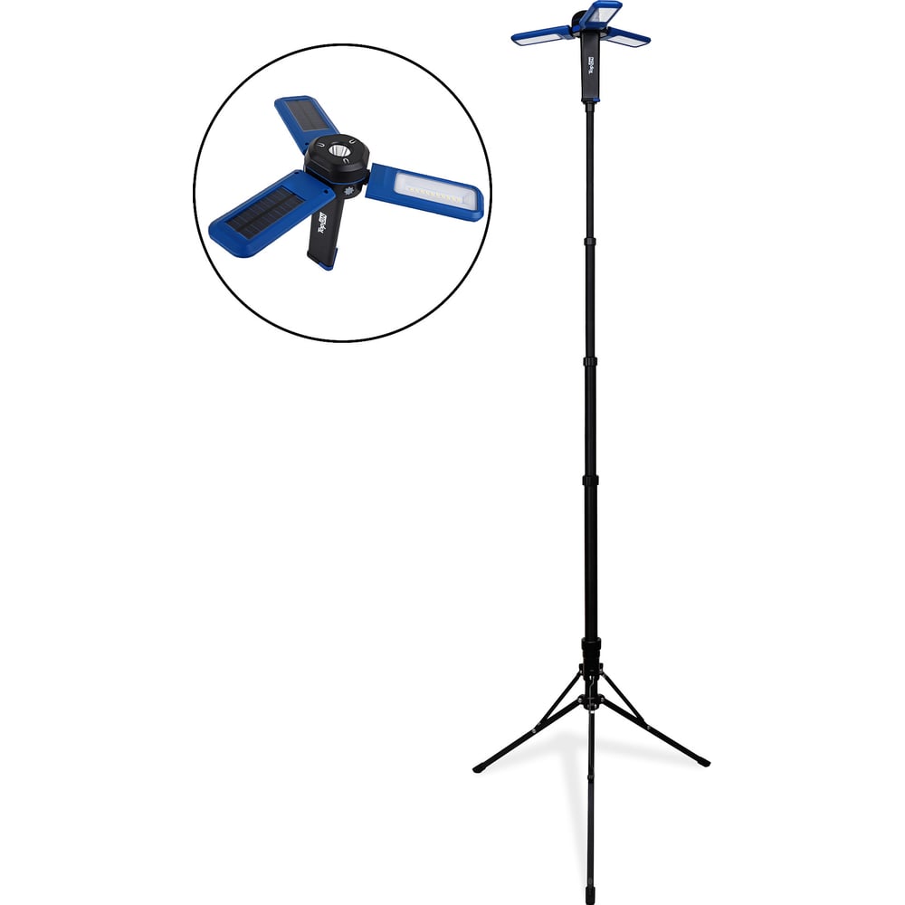 Изображение товара Аккумуляторная LED мачта освещения TopON 12 Вт 1200 лм IPX4