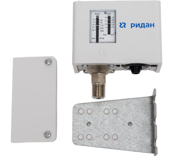 Изображение товара Реле давления Ридан kpi36r, диапазон 2..14 бар, дифф. 1..4 бар, присоединение g ¼ 060-118966R