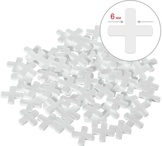 Изображение товара Крестики для кафеля STAYER 6 мм 75 шт. 3380-6