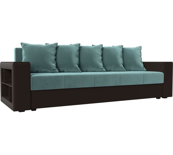 Изображение товара Диван прямой дубай лайт полки слева Лига диванов 114374L