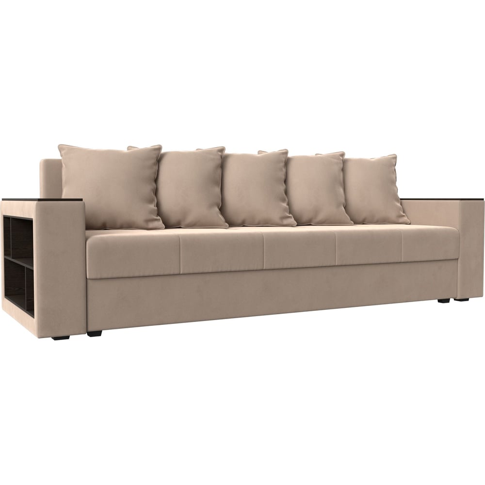 Изображение товара Диван прямой Дубай Лайт с полками и ящиком, современный стиль, доставка