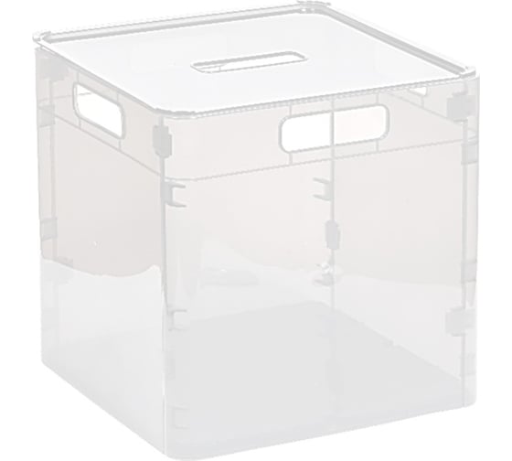 Изображение товара Ящик сборный Violet с крышкой 35 л прозрачный 923500